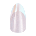 Kiss Glam Embellished Press On Fake Glue Nails - Fairy Tale | Design, Metallic Pink, Medium, Almond official pack