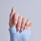 Kiss Core Design Press On Fake Glue Nails - Our Moment | French Tips, White, Medium, Almond official pack