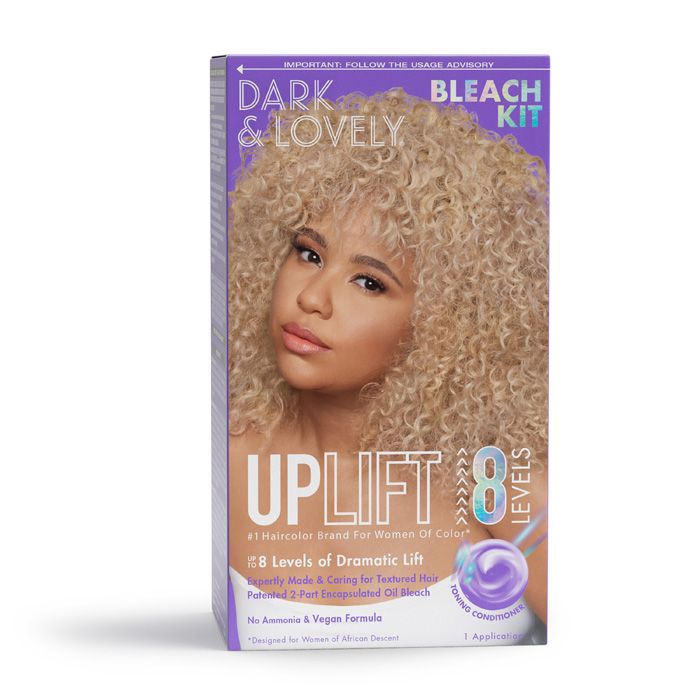 SoftSheen-Carson Dark & Lovely Uplift Bleach Kit 8.47 oz — official pack photo 75285016282 (75285016282_darkandlovely_uplift_bleach-kit_hair_color_packshot1.jpg) from softsheen-carson.com