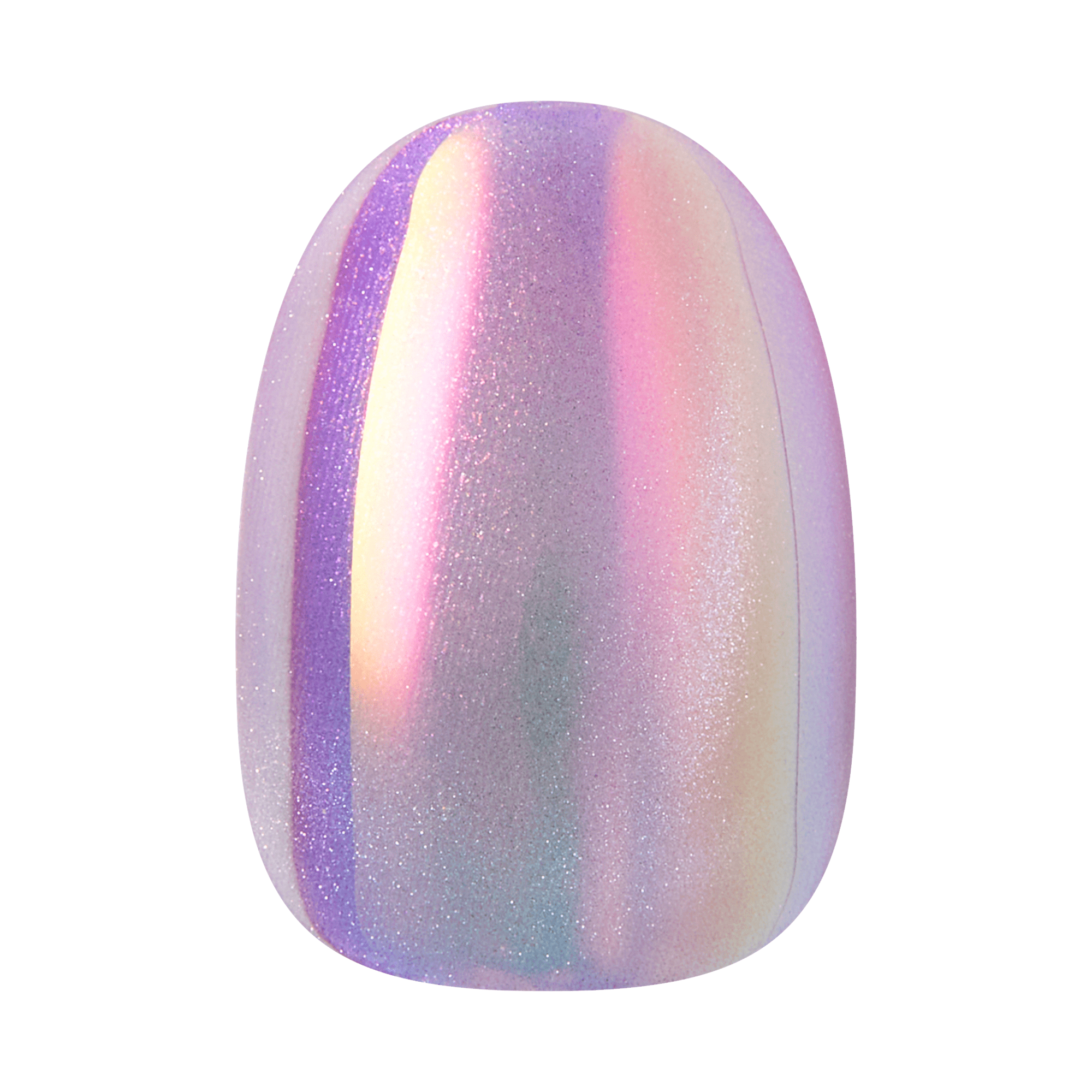 Kiss Glam Embellished Press On Fake Glue Nails - One n Only | Design, Pink & Purple, Short, Round official pack