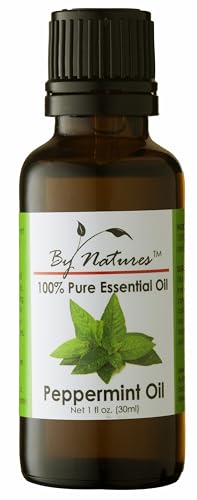 By Natures 100% Pure Essential Peppermint Oil 1.0 Fl Oz (Pack of 1)