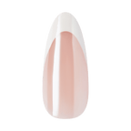 Kiss Core French Press On Fake Glue Nails - Fascinating | French Tips, White, Long, Almond official pack