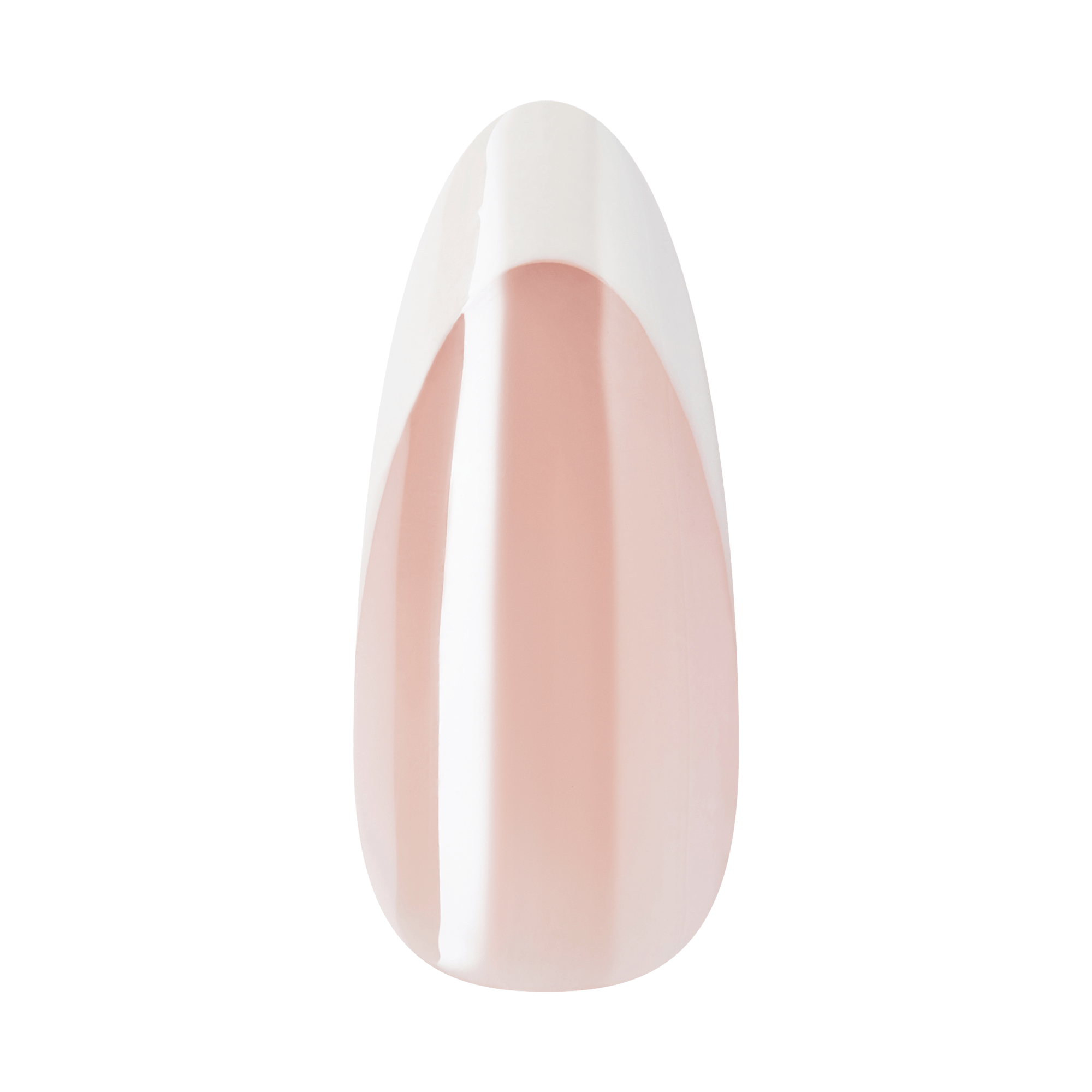 Kiss Core French Press On Fake Glue Nails - Fascinating | French Tips, White, Long, Almond official pack