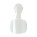 Kiss Glam Press On Fake Glue Toenails - Twinkle Toes | Solid, White, Short, Squoval, Pedicure official pack