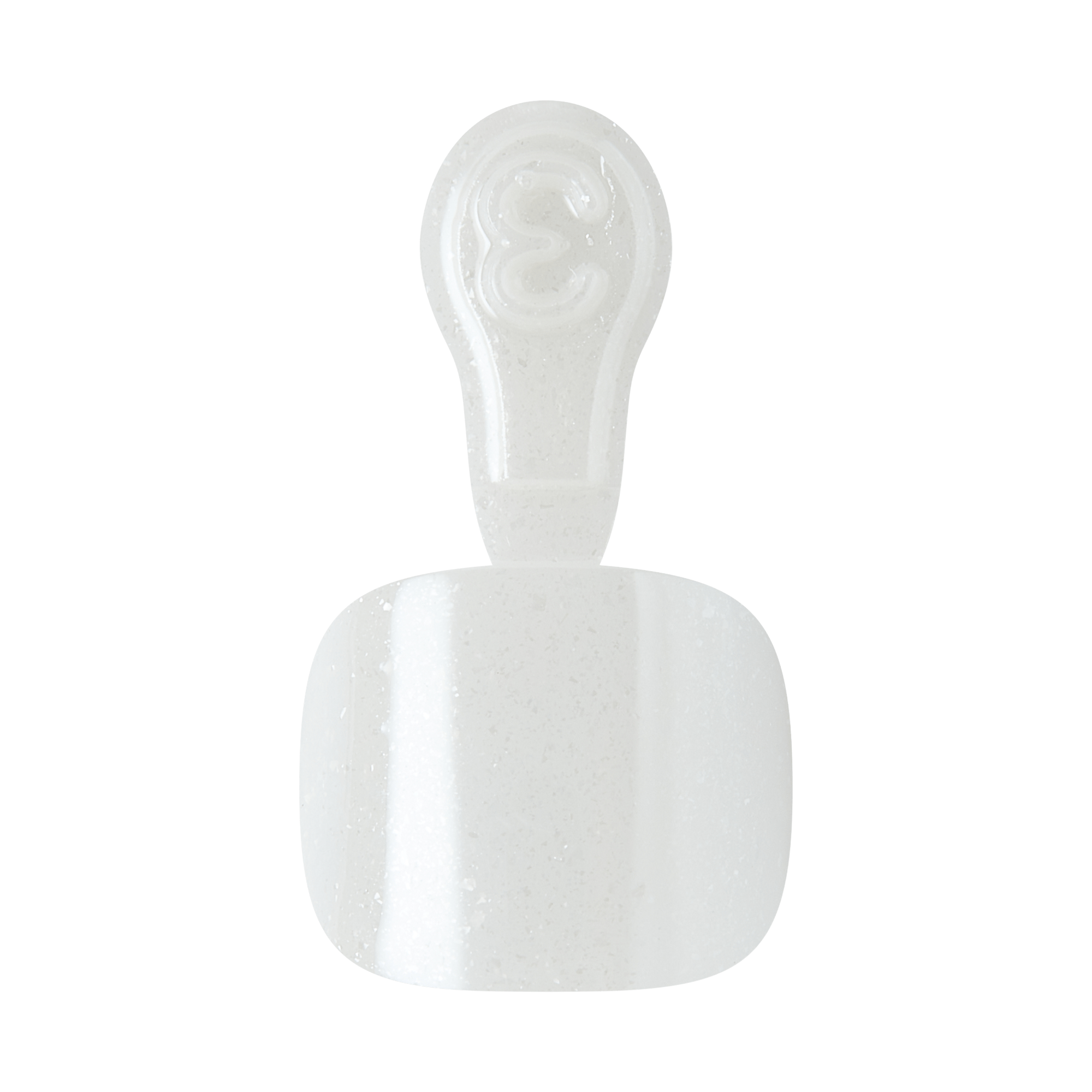 Kiss Glam Press On Fake Glue Toenails - Twinkle Toes | Solid, White, Short, Squoval, Pedicure official pack