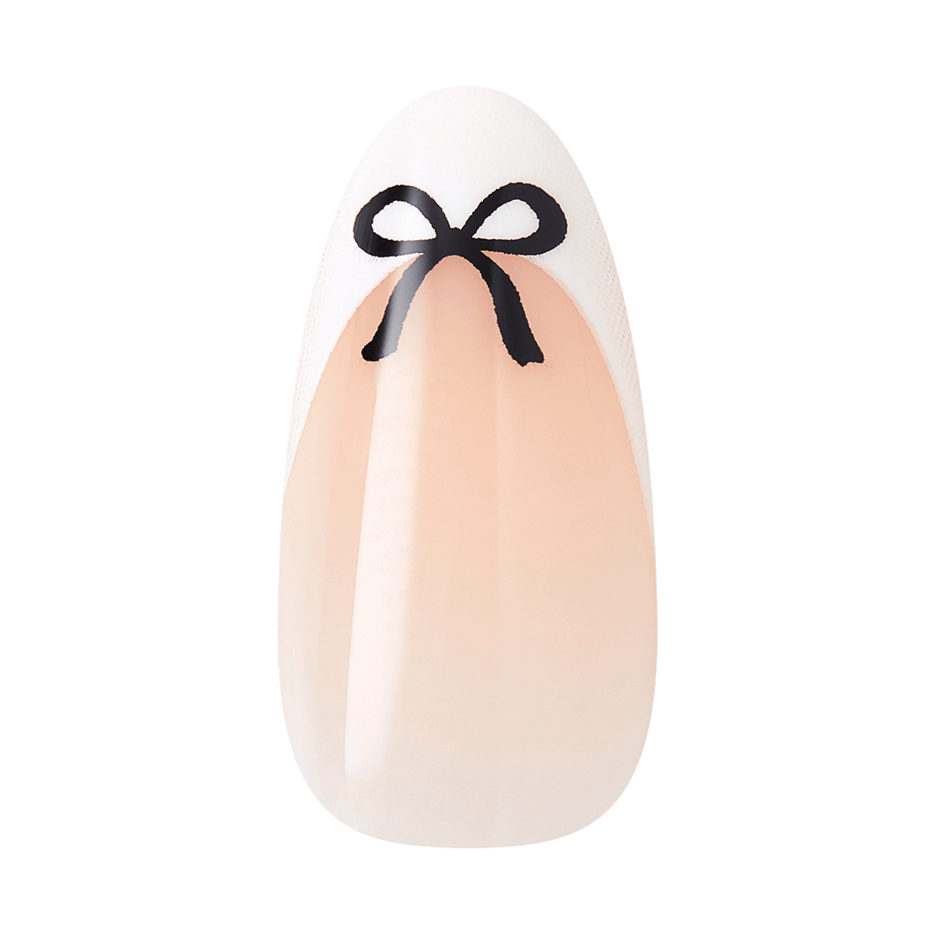 Kiss Core Design Press On Fake Glue Nails - Our Moment | French Tips, White, Medium, Almond official pack