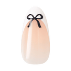 Kiss Core Design Press On Fake Glue Nails - Our Moment | French Tips, White, Medium, Almond official pack