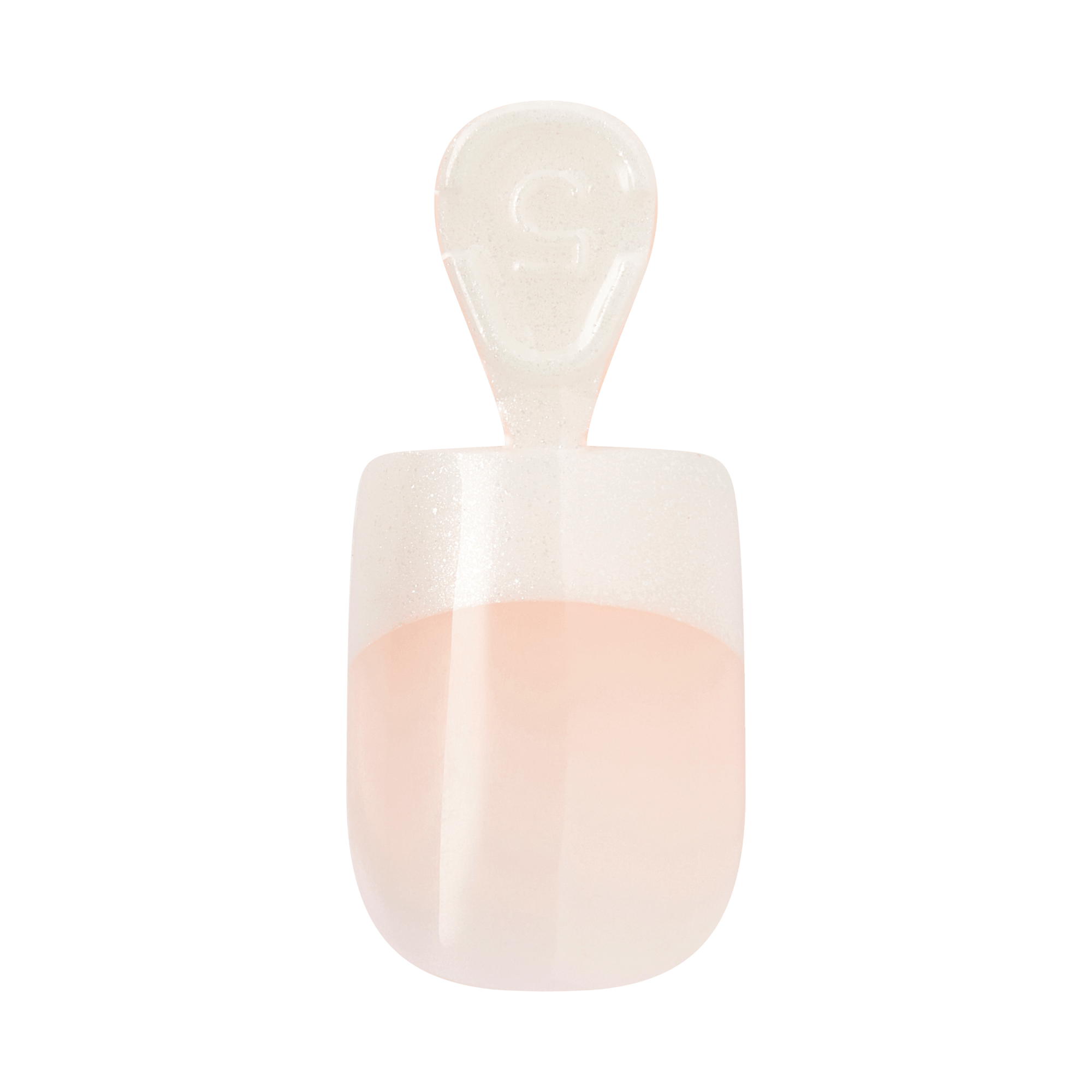 Kiss Core French Press On Fake Glue Nails - I Wish | French Tips, White, Real Short, Square official pack