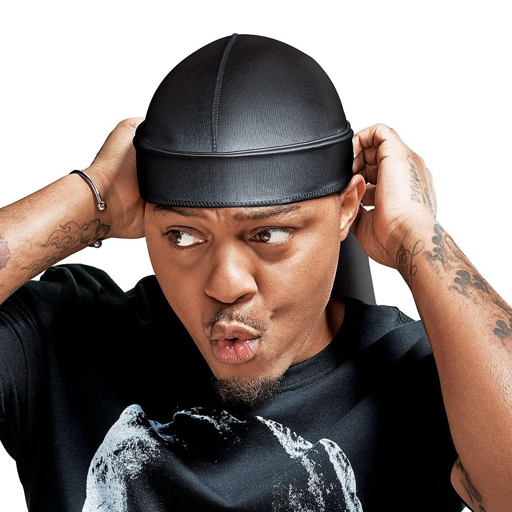 Red By Kiss Bow Wow Extreme Shine Silky Durag Charcoal Gray HD130*