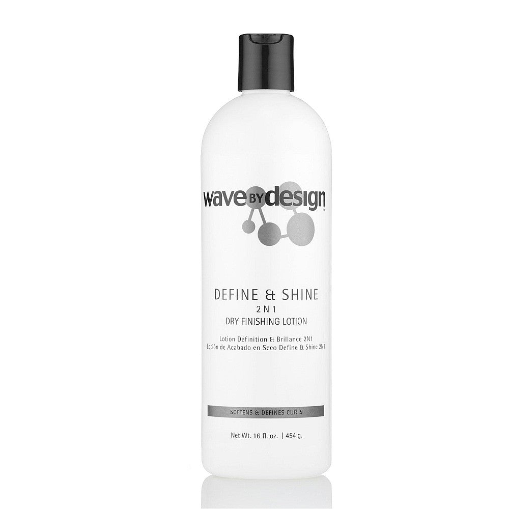 Wave By Design Define & Shine 2 In 1 Dry Finishing Lotion 16 Oz *