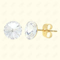 GNS - Gold Swarovski Stud Earrings (112208G)