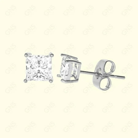 GNS - Silver Square Stud Earrings (CUST5S)