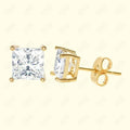 GNS - Gold Square Stud Earrings (CUST7G)