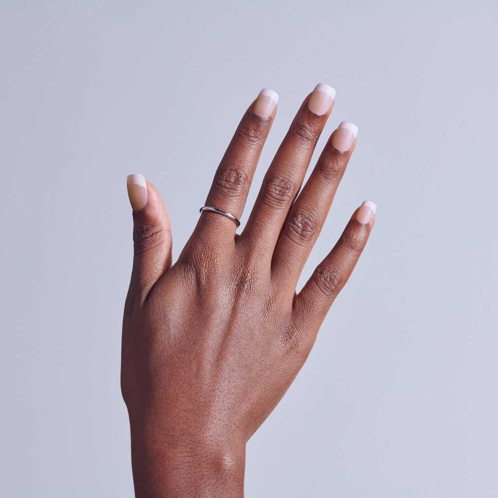 Kiss Core French Press On Fake Glue Nails - Your Moment | French Tips, Neutral, Real Short, Squoval official pack