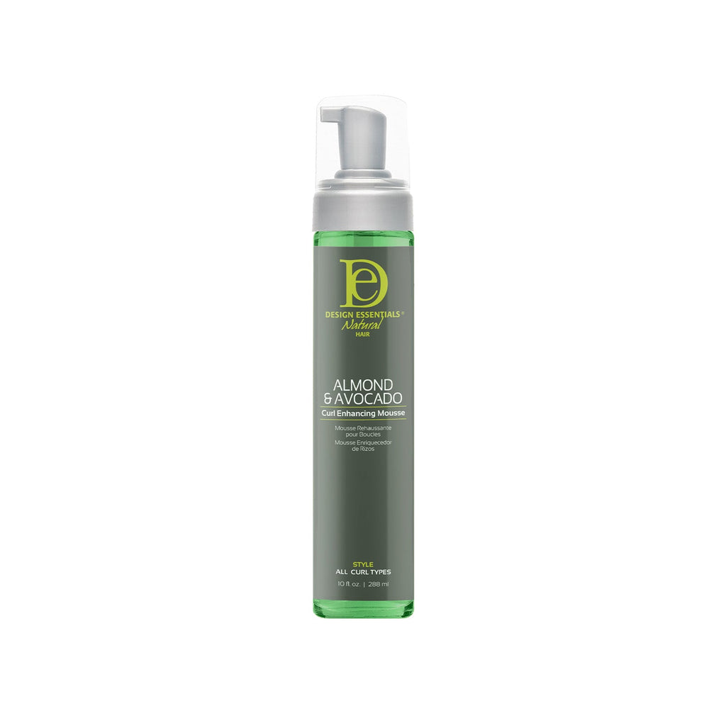 Design Essentials Almond & Avocado Curl Enhancing Mousse 10.0 oz — official pack photo 43125 (AA-CurlEnhancingMousse-10oz-FRONT-0124-WO.jpg) from designessentials.com