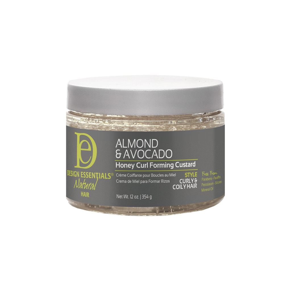 Design Essentials Almond Avocado Curl Custard - 12oz — official pack photo 43114 (AA-HONEYCURLCUSTARD-FRONT-WO-0523_copy_1500x1500_ebc1194b-53bd-431f-a29f-c1e48e4e2b19.jpg) from designessentials.com