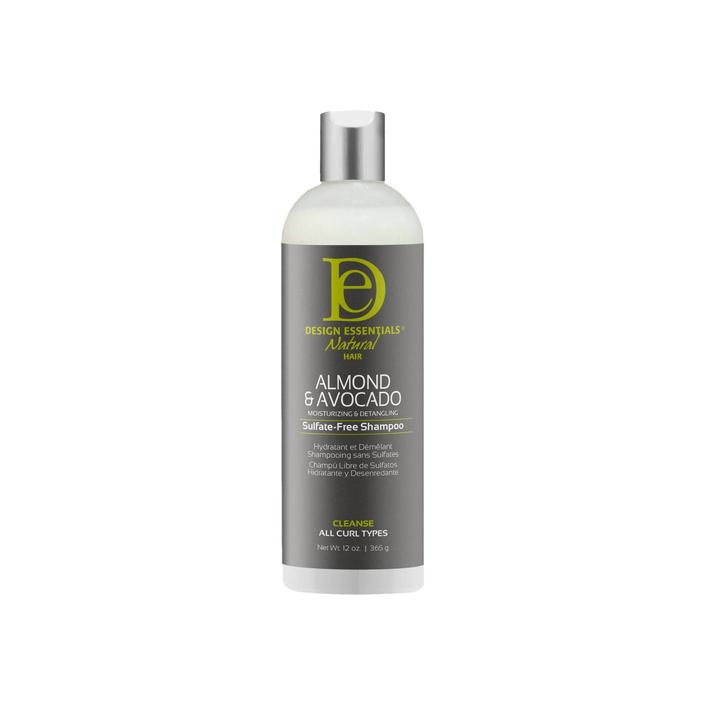 Design Essentials Natural Hair Almond & Avocado Sulfate-Free Shampoo 12.0 oz — official pack photo 43111 (AA-SulfateFreeShampoo-12oz-FRONT-WO-0523_1500x1500_2bc559d4-6370-4402-98f5-cab81a7d0592.jpg) from designessentials.com