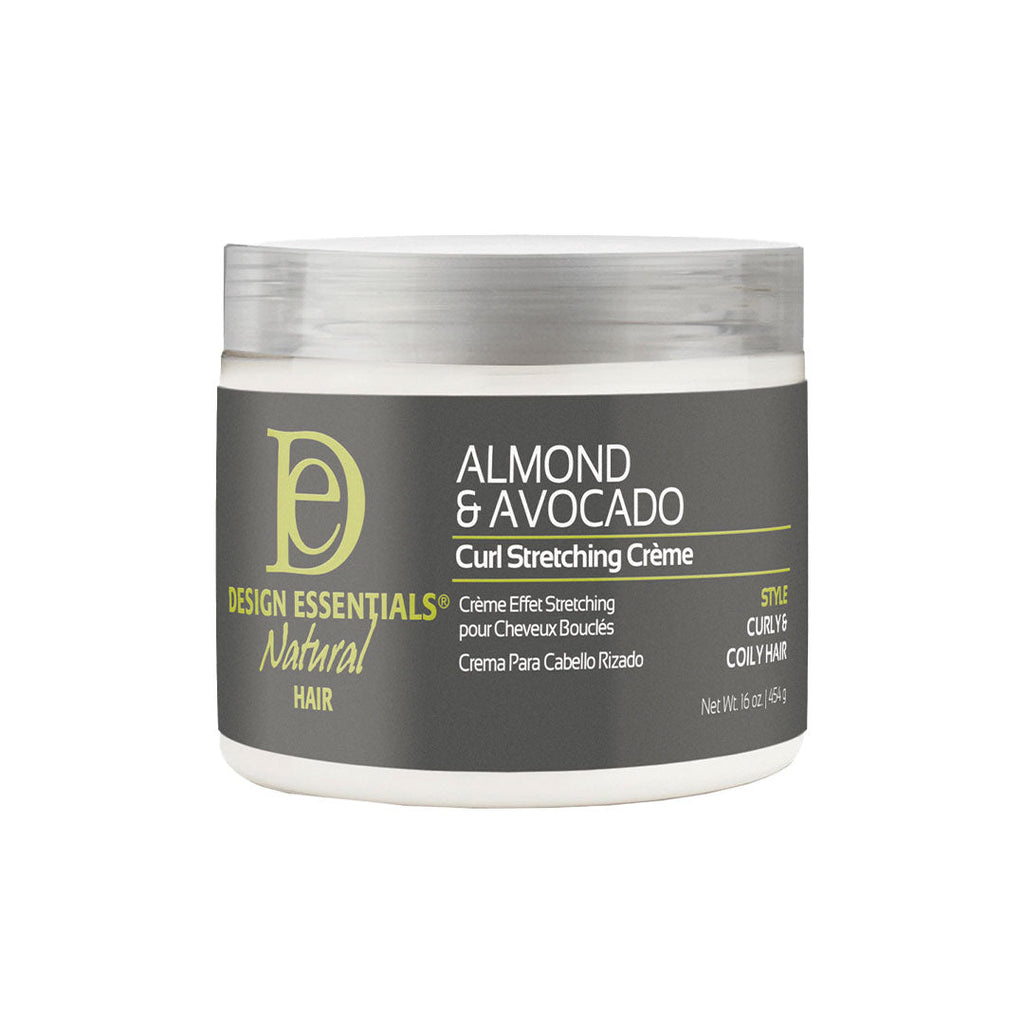 Design Essentials Natural Almond & Avocado Curl Stretching Cream 16.0 oz — official pack photo 43005 (AA_CurlStretchingCreme_16oz_FRONT_1080x1080_4cbcfc97-f96a-4ae9-9cc0-57ce13819147.jpg) from designessentials.com