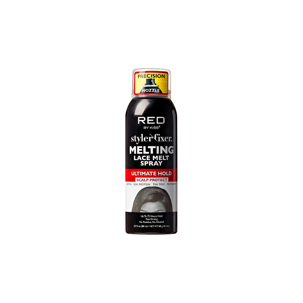 RED by KISS Ultimate Hold Lace Bond Spray with Biotin – 20X Strong Lace Melt Wig Install Spray, Long‑Lasting Hold up to 72 Hours - 2.7 fl oz official pack