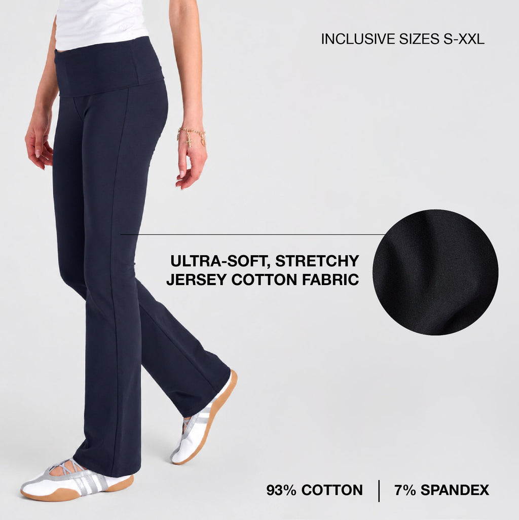 Arria Soft Jersey Foldover Flare Leggings official pack