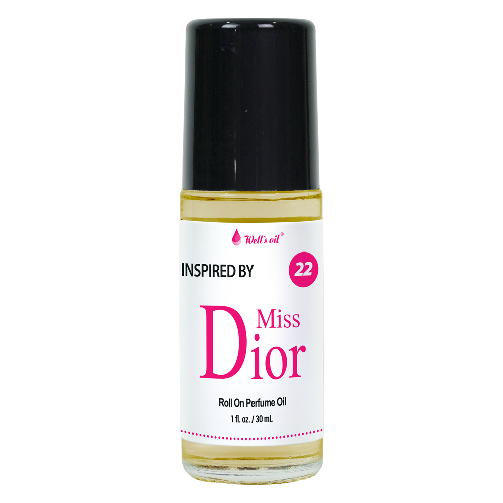 Wells Oil Premium Perfume Body Oil 1 oz Miss Dior BBR22E