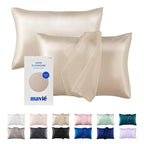 MAVIE Satin Pillowcase Set of 2 – Standard Size 20” x 26” official pack