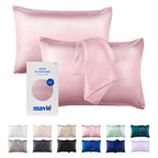 MAVIE Satin Pillowcase Set of 2 – Standard Size 20” x 26” official pack