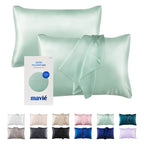 MAVIE Satin Pillowcase Set of 2 – Standard Size 20” x 26” official pack