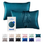MAVIE Satin Pillowcase Set of 2 – Standard Size 20” x 26” official pack