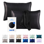 MAVIE Satin Pillowcase Set of 2 – Standard Size 20” x 26” official pack