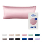 MAVIE Satin Body Pillowcase 20" x 54" - Silky Soft Long Pillow Cover with Envelope Closure official pack