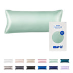 MAVIE Satin Body Pillowcase 20" x 54" - Silky Soft Long Pillow Cover with Envelope Closure official pack