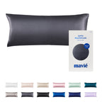 MAVIE Satin Body Pillowcase 20" x 54" - Silky Soft Long Pillow Cover with Envelope Closure official pack