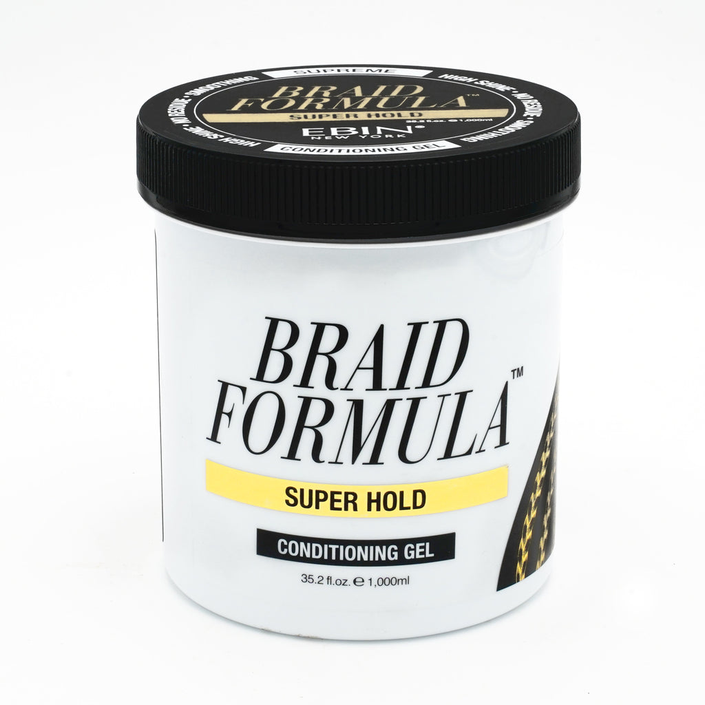 Mill's Beauty Supply EBIN Braid Formula Conditioning Gel [Super Hold] 35.2oz — official pack photo BFPH1000 (BFPH1000_Front.jpg) from ebinnewyork.com