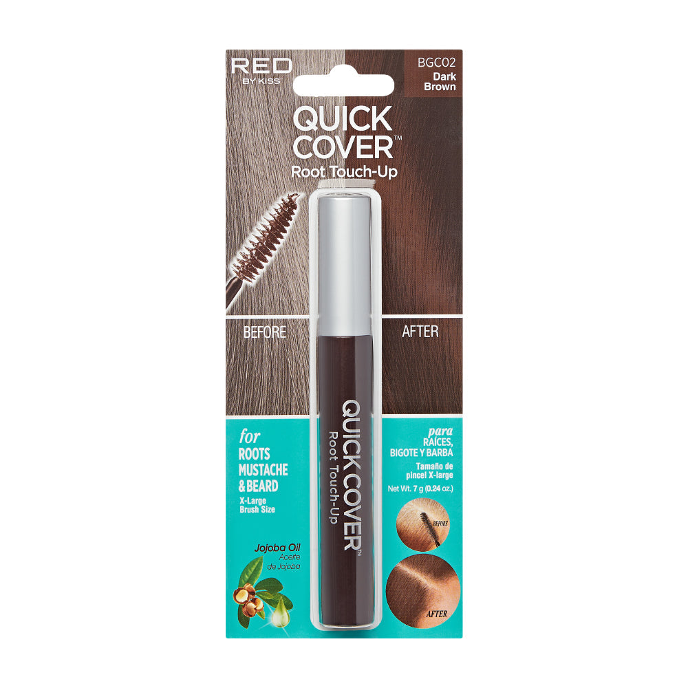 RED by KISS Quick Cover Root Touch-Up Brush Temporary & Water-Resistant official pack