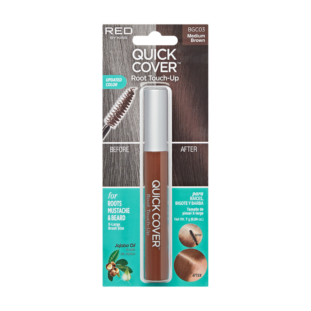 RED by KISS Quick Cover Root Touch-Up Brush Temporary & Water-Resistant official pack