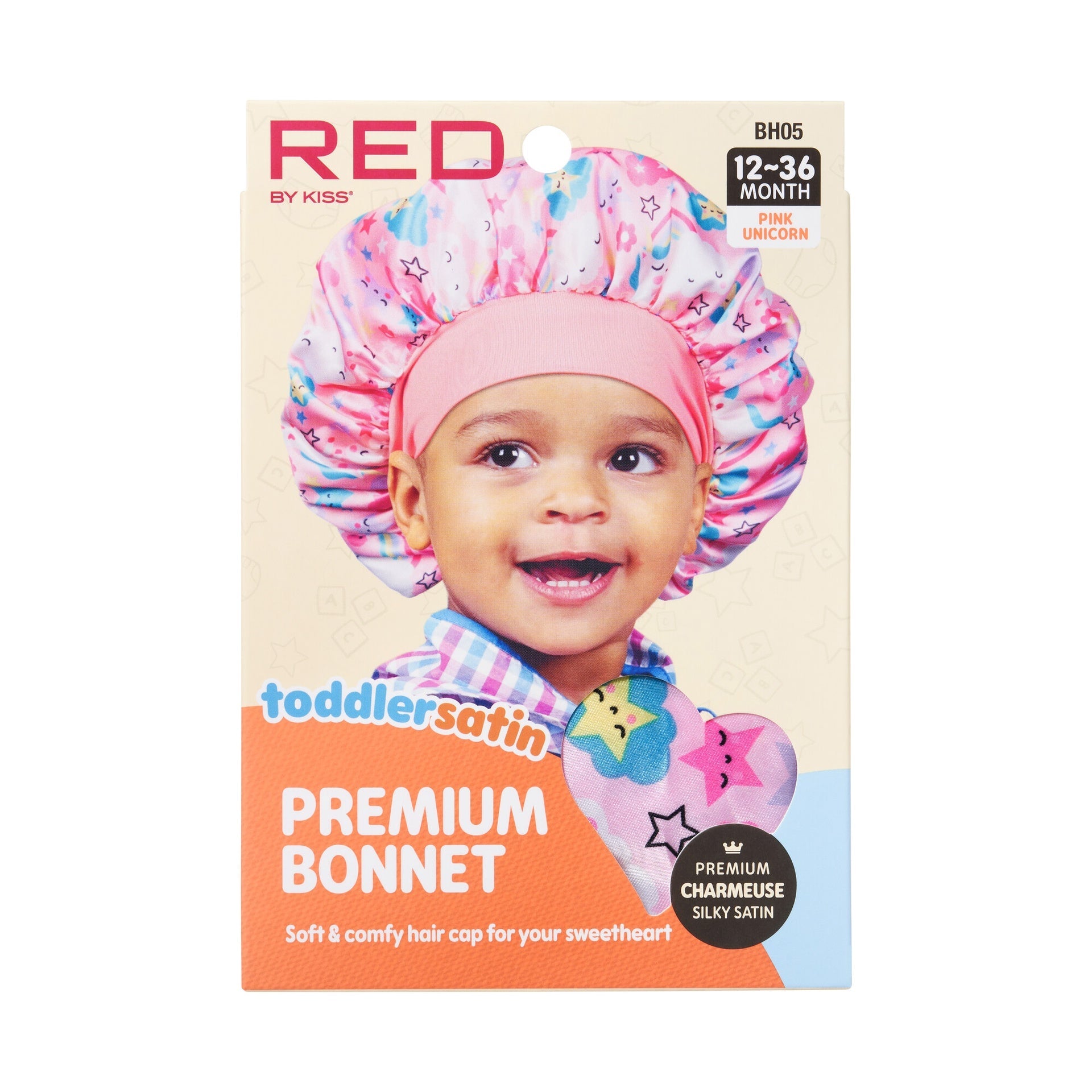 RED by KISS Toddler Satin Bonnet official pack