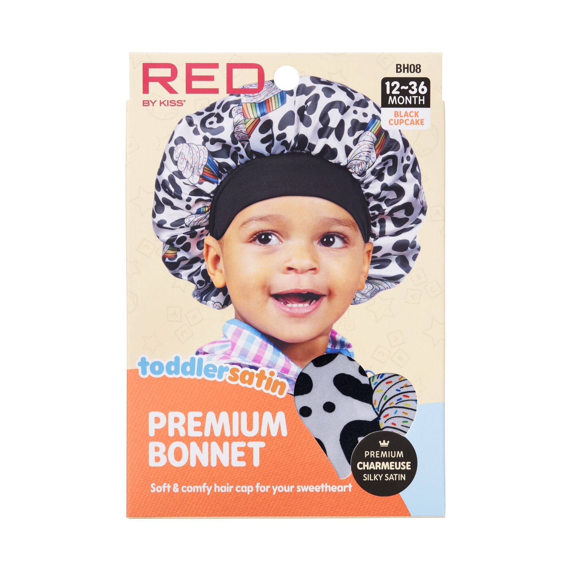 RED by KISS Toddler Satin Bonnet official pack