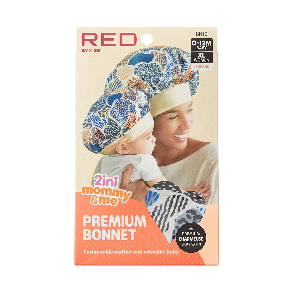 RED by KISS Mommy & Me Satin Bonnet official pack