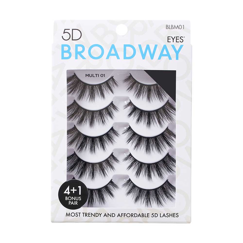 Broadway 5D Strip Lash Multi Pack official pack