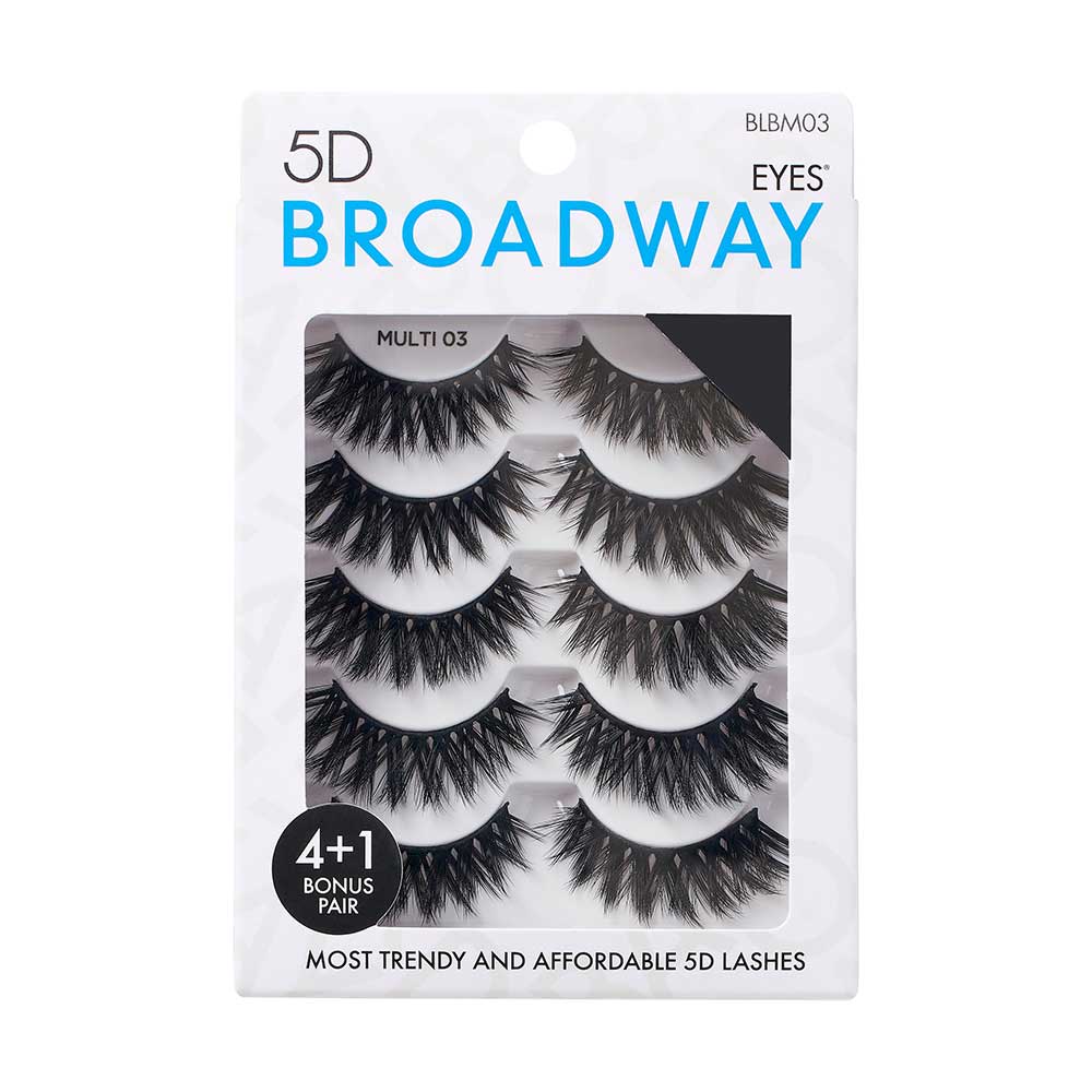 Broadway 5D Strip Lash Multi Pack official pack