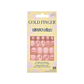 Gold Finger Little Diva Girl Nails Sticker Set for Kids - Safe Press-On Nail Art for Girls - Pink Crush - GF Little Diva Stick-On Nails-Pink Crush official pack