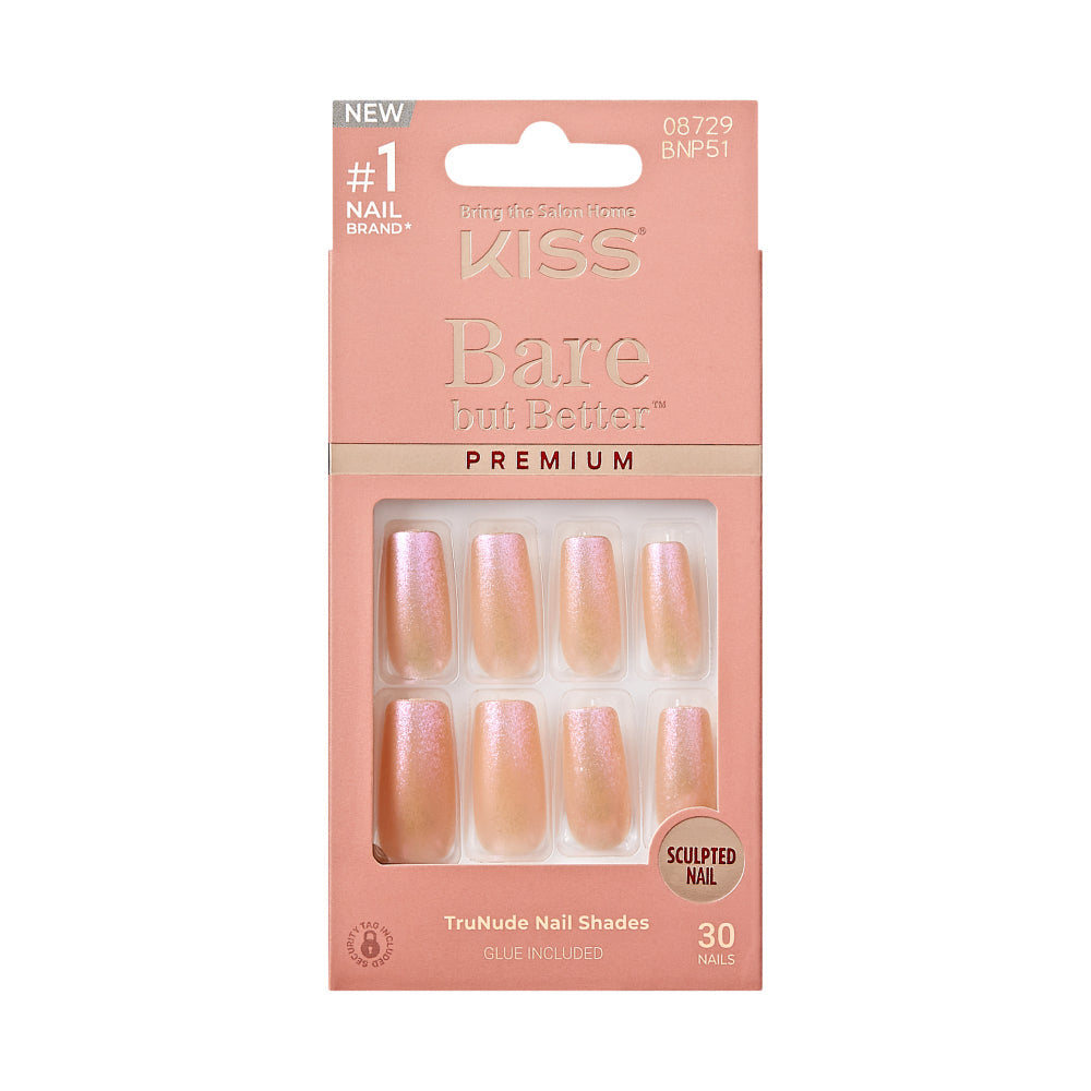 KISS Bare but Better Premium Nails - Sweet - KS Bare-But-Better Premium Nails - Sweet official pack
