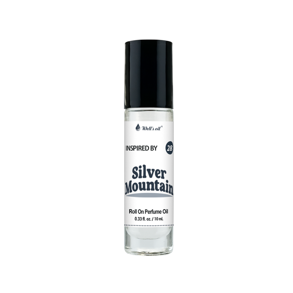 Wells Oil Premium Perfume Body Oil Silver Mountain BR28E