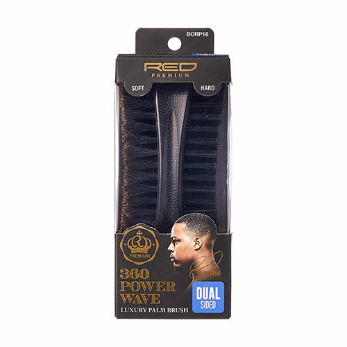 RED by KISS 360 Power Wave Premium Dual-Sided Club Brush - (BORP16) RPM PW Palm 2-sided BSH official pack