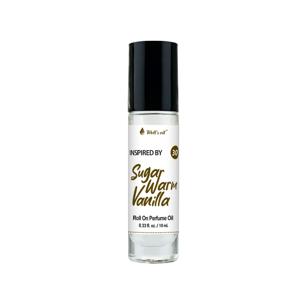 Wells Oil Premium Perfume Body Oil Sugar Warm Vanilla BR30E