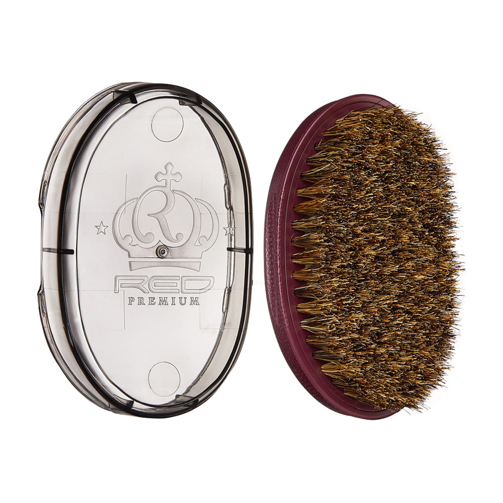 RED by KISS BOW WOW X 360 Power Wave Premium Boar Brush with Case - Soft official pack