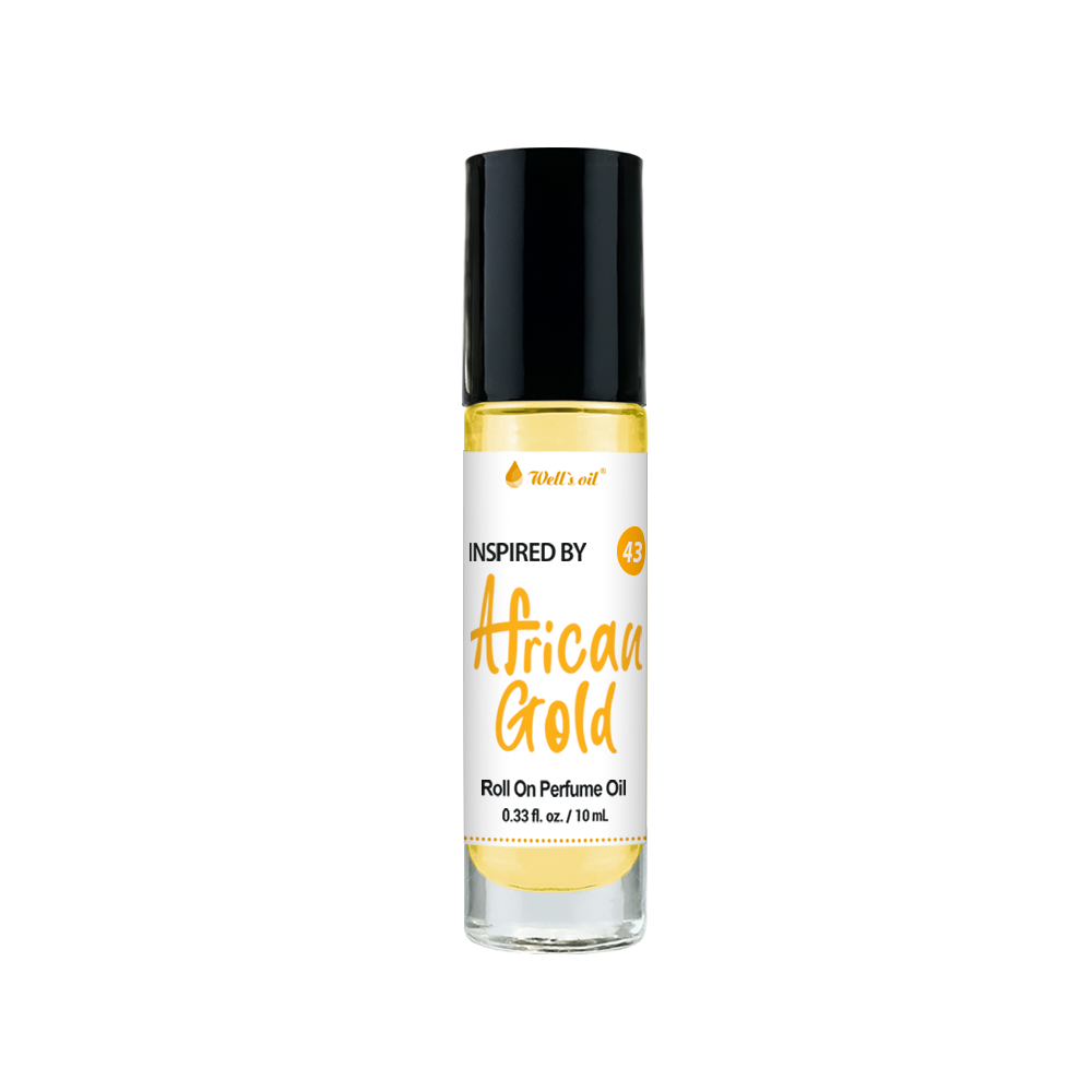 Wells Oil Premium Perfume Body Oil African Gold BR43E