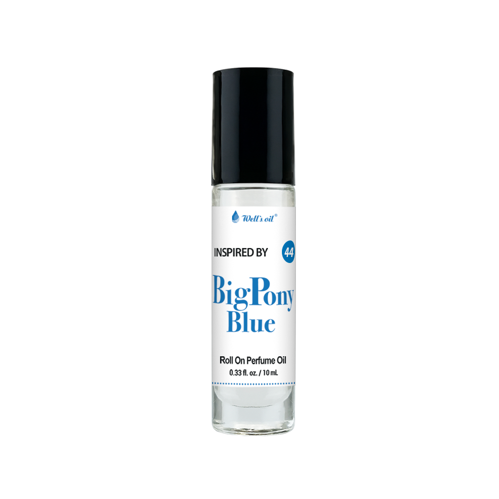 Wells Oil Premium Perfume Body Oil Big Pony Blue BR44E