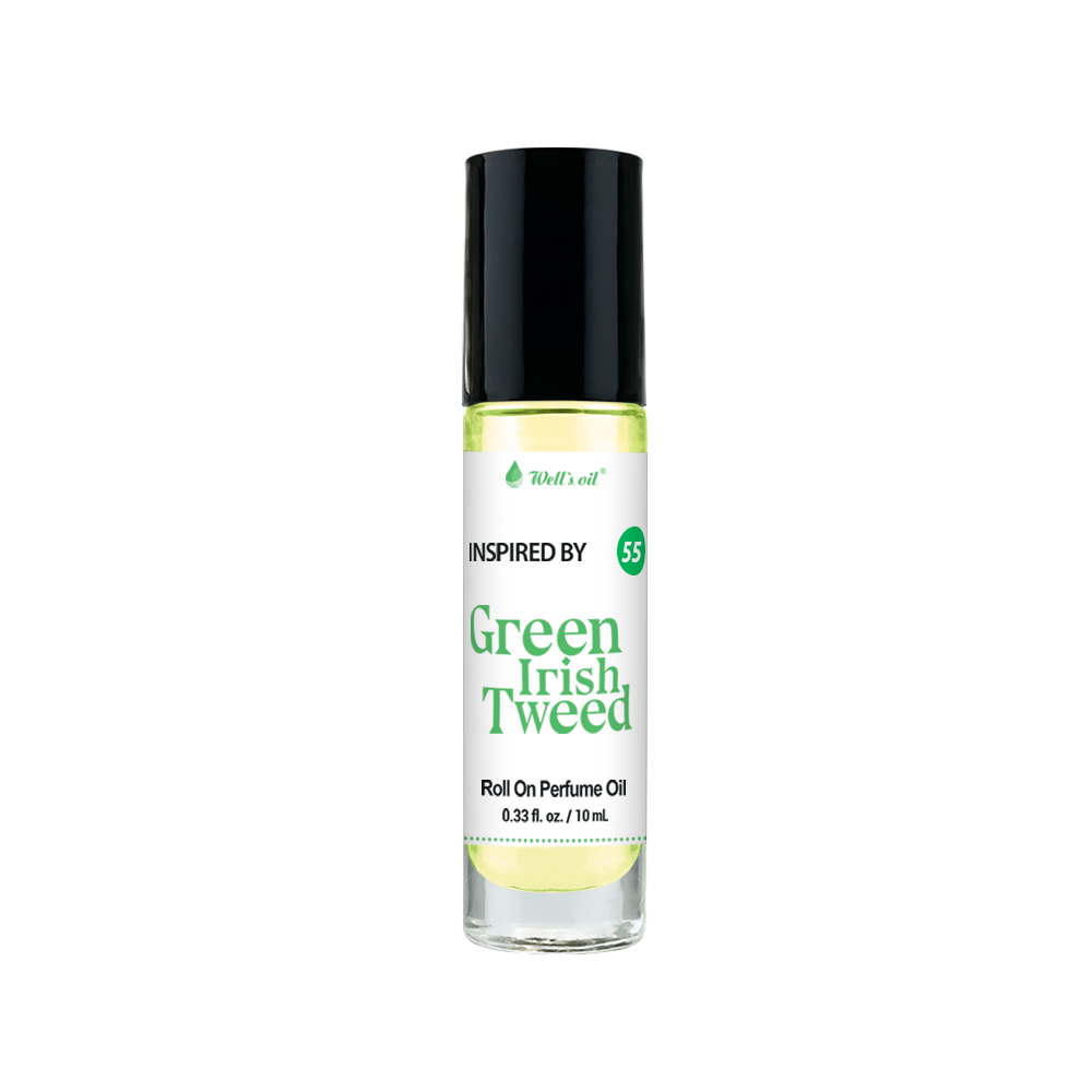 Wells Oil Premium Perfume Body Oil Green Irish Tweed BR55E